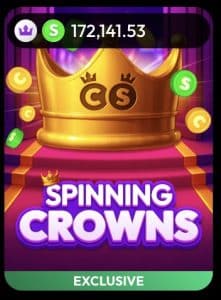 Spinning Crowns Progressive Jackpoot Slot at Crown Coins