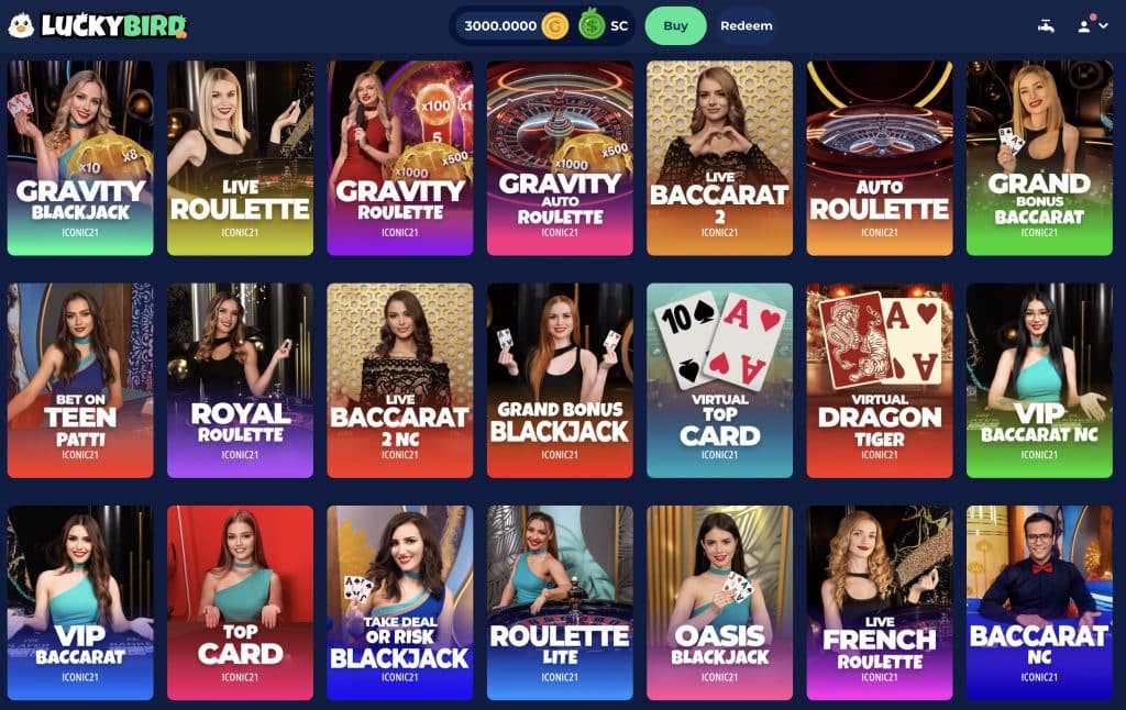 LuckyBird Casino Live Dealers