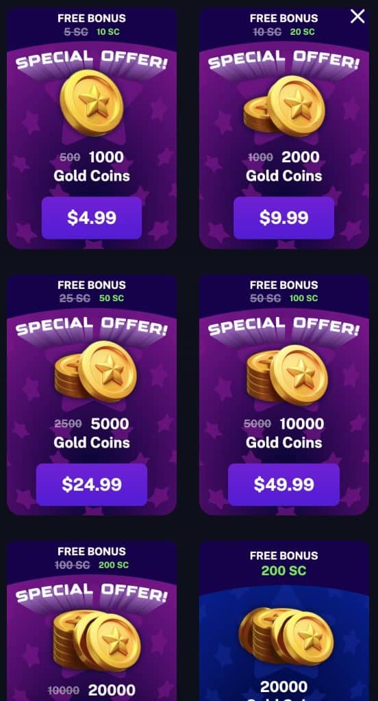 Special Coin Offers Legendz Sports